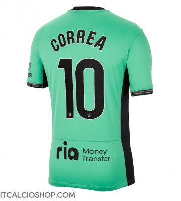 Atletico Madrid Angel Correa #10 Terza Maglia 2023-24 Manica Corta